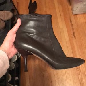 Via Spiga leather stiletto booties